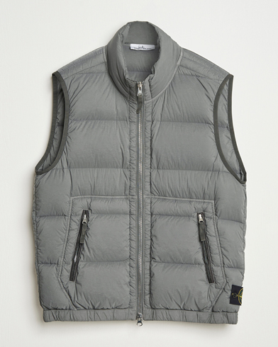 Stone Island Seamless Tunnel Nylon Down Vest Cement – Harmaa