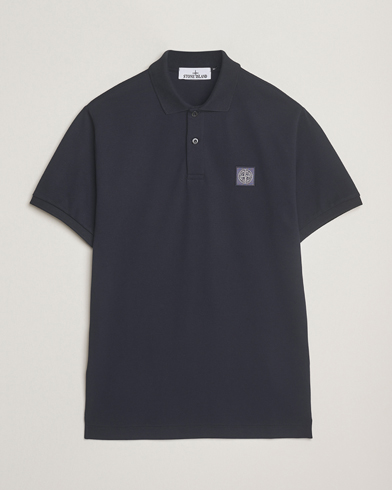 Stone Island Organic Cotton Pique Polo Navy – Sininen