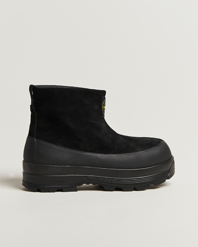 Stone Island Suede Boots Black – Musta