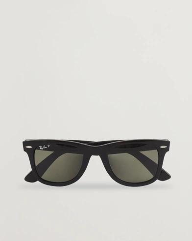 Ray-Ban Original Wayfarer Polarized Sunglasses Black/Green – Musta