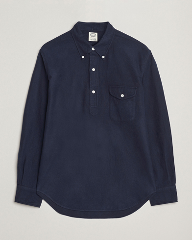Kamakura Shirts Vintage Ivy Oxford Popover Shirt Navy – Sininen