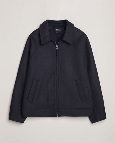 A.P.C. Chase Wool Bomber Jacket Dark Navy – Sininen