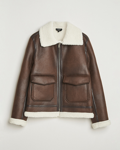 A.P.C. Tommy Aviator Jacket Brown – Ruskea