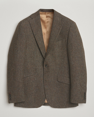 Walker Slater Edward Shetland Wool Donegal Blazer Dark Green – Vihreä