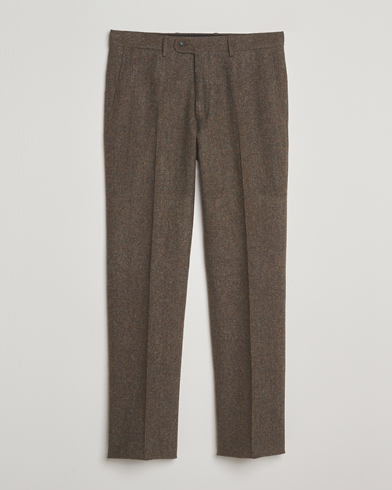 Walker Slater Edward Shetland Wool Donegal Trousers Dark Green – Vihreä