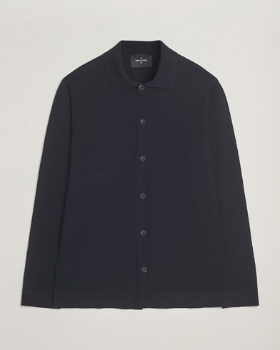 Gran Sasso Wool Knitted Cardigan Navy – Sininen