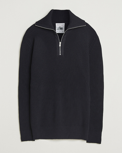 S.N.S. Herning Fender Wool Half-Zip Navy – Sininen
