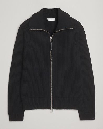 Tiger of Sweden Niall Heavy Wool Full Zip Black – Musta