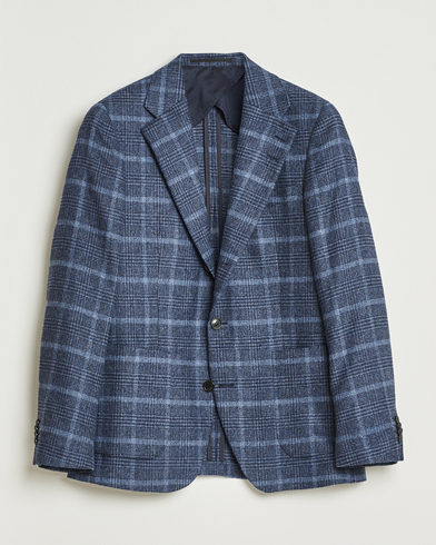 Tiger of Sweden Easer Wool Checked Blazer Space View – Sininen
