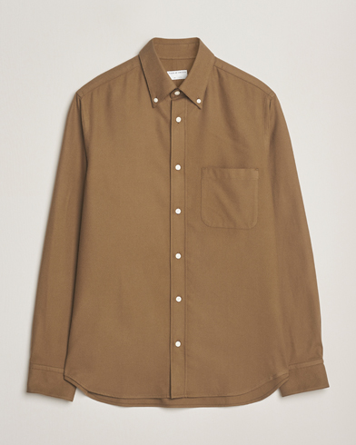 Tiger of Sweden Bjorn Brushed Twill Shirt Old Wolf – Vihreä