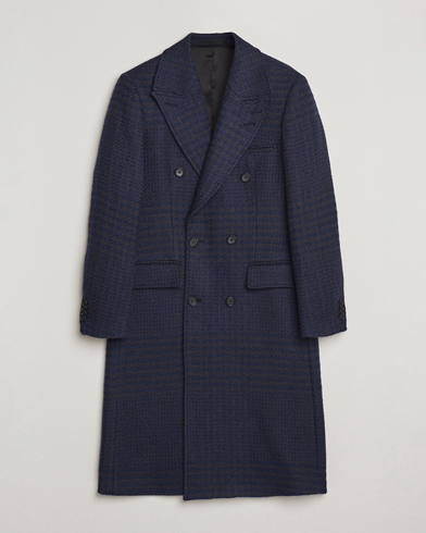 Tiger of Sweden Hennri Swedish Wool Double Breasted Coat Light Ink – Sininen