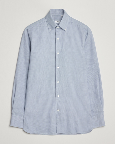 100Hands Micro Houndstooth Flannel Button Down Blue – Sininen