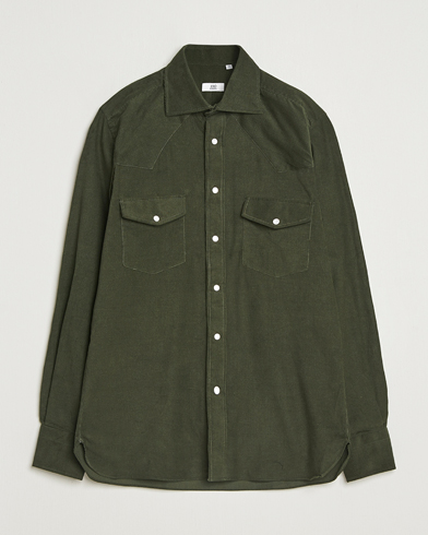 100Hands Western Cord Shirt Olive – Vihreä