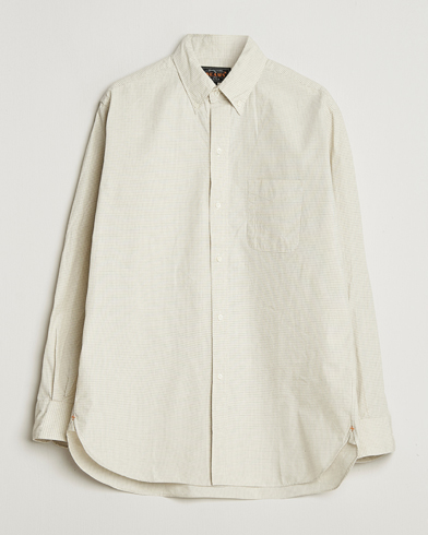 BEAMS PLUS Button Down Shirt White Plaid – Valkoinen