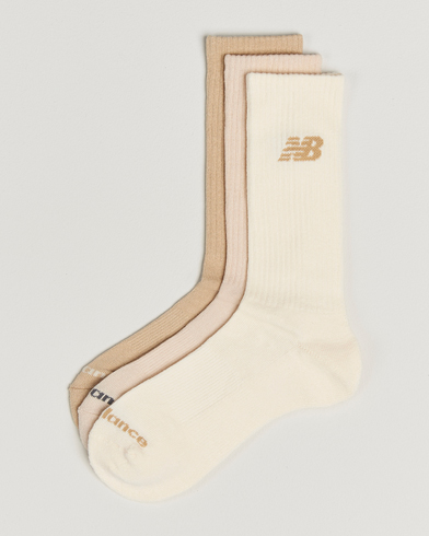 New Balance 3-Pack Everyday Crew Socks Earth Multi – Beige