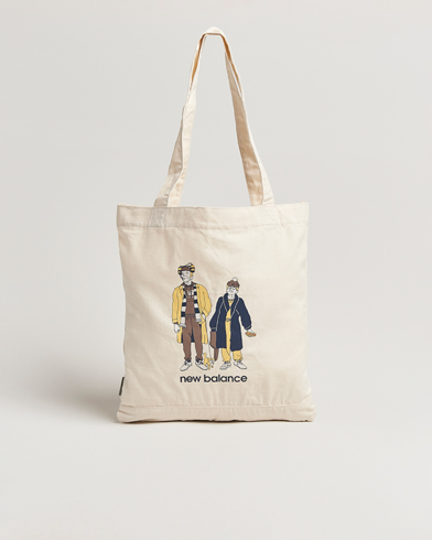 New Balance Graphic Tote Bag Ecru – Valkoinen