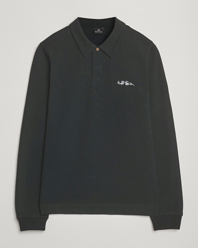 PS Paul Smith Cotton Logo Rugby Sweater Dark Green – Vihreä
