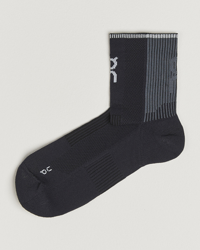 On Performance Run Sock Mid Black – Musta
