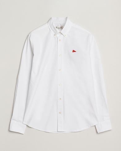 Forét Flag Regular Fit Oxford Shirt White – Valkoinen