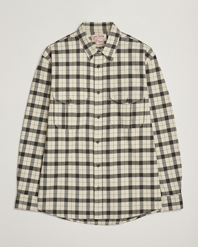 Filson Checked Alaskan Guide Shirt Cream/Grey – Valkoinen