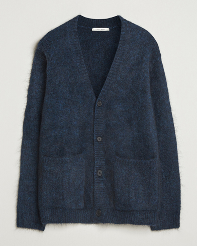 A Day's March Jarrow Mohair Cardigan Indigo Blue – Sininen