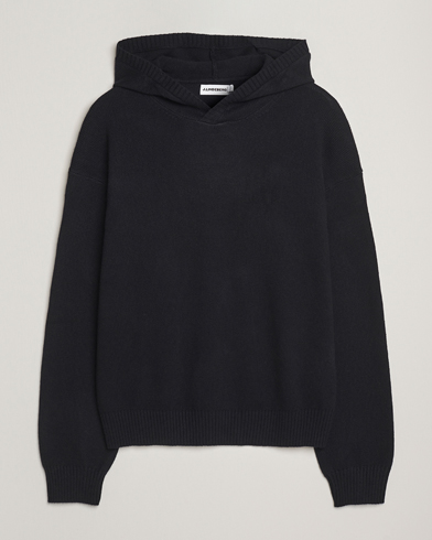 J.Lindeberg Edward Wool Knitted Hoodie Black – Musta