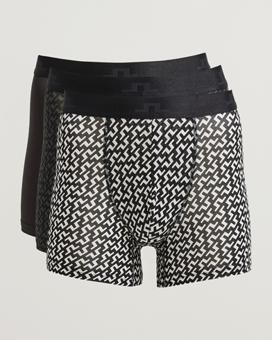 J.Lindeberg Bridge Lyocell Boxer Black Multi – Monivärinen