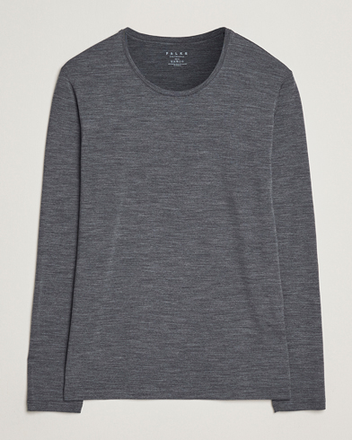 Falke Clima Wool Wool Long Sleeve T-Shirt Dark Grey Heather – Harmaa