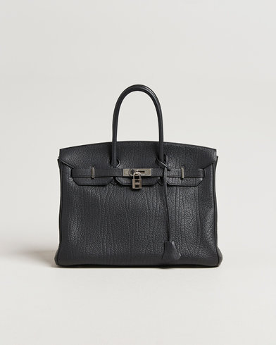 Hermès Pre-Owned Birkin 35 Fjord Leather Black – Musta