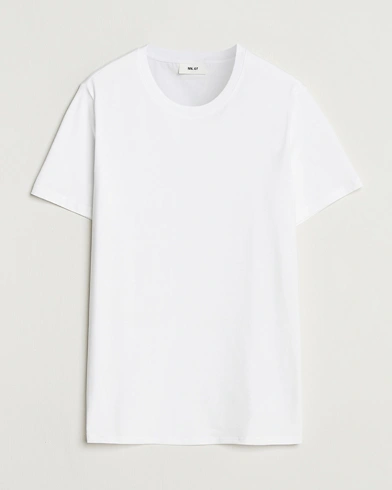 NN07 Percy Crew Neck T-Shirt White – Valkoinen