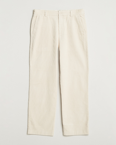 NN07 Paw Relaxed Fit Corduroy Trousers Ivory – Valkoinen
