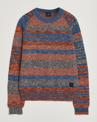 PS Paul Smith Wool Knitted Striped Sweater Red Multi – Monivärinen