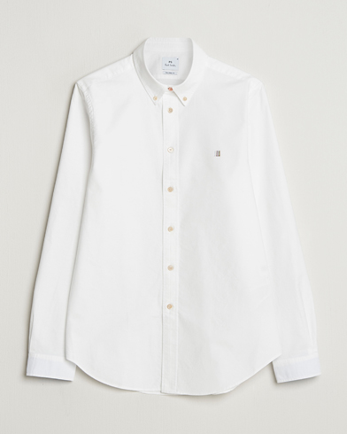 PS Paul Smith Tailored Fit Embroidered Oxford Shirt White – Valkoinen
