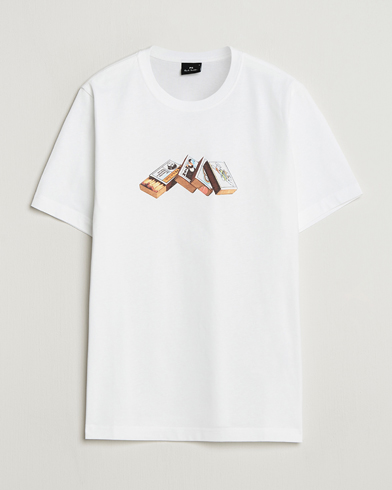 PS Paul Smith Matchboxes Printed T-Shirt White – Valkoinen