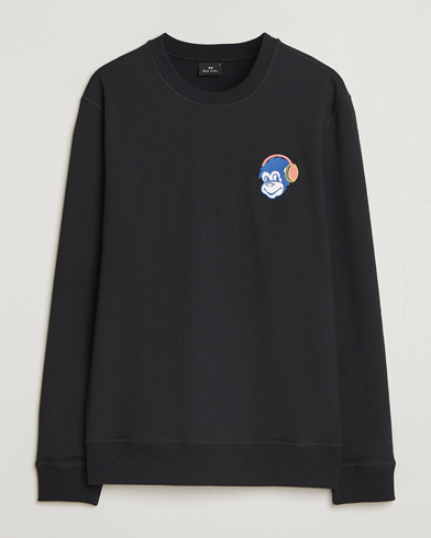 PS Paul Smith Monkey Headphone Printed Sweatshirt Black – Musta