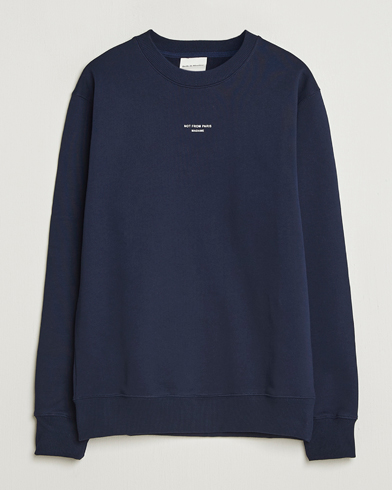 Drôle de Monsieur Classic Slogan Sweatshirt Navy – Sininen