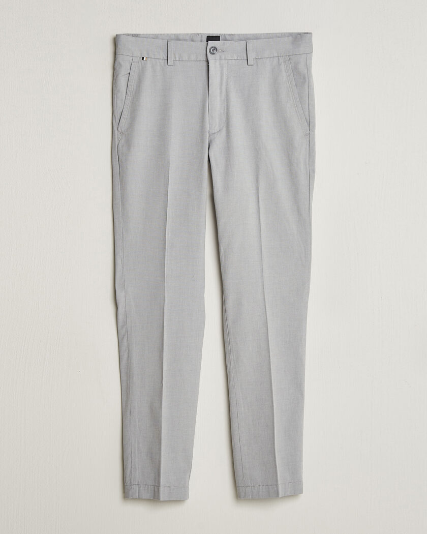 BOSS BLACK Kaiton Structured Chinos Silver – Harmaa