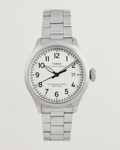 Timex Waterbury Ace 3-Hand 41mm Silver Dial – Hopea