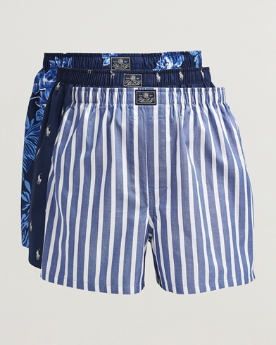 Polo Ralph Lauren 3-Pack Woven Boxer Blue/Navy – Sininen