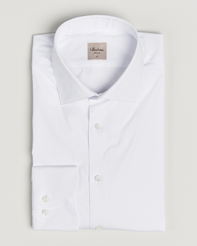 Stenströms Regular Fit Cotton Stretch Shirt White – Valkoinen