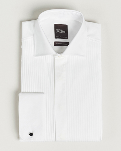 Oscar Jacobson Reg Fit Cut Away Tuxedo Double Cuff White – Valkoinen