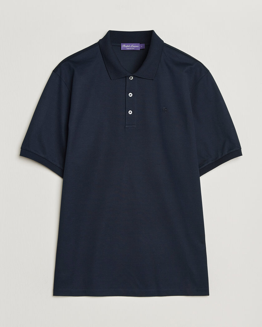 Ralph Lauren Purple Label Mercerized Cotton Polo Chairman Navy – Sininen