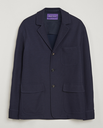 Ralph Lauren Purple Label Wool/Cotton Jacket Chairman Navy – Sininen