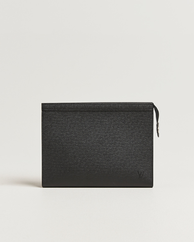 Louis Vuitton Pre-Owned Pochette Voyage Taiga MM Black – Musta