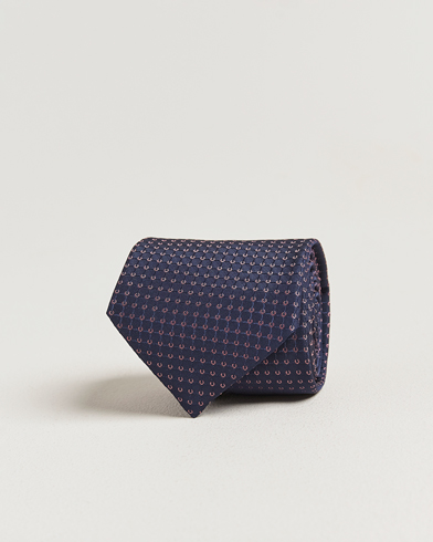Brioni Microstructure Silk Tie Navy – Sininen