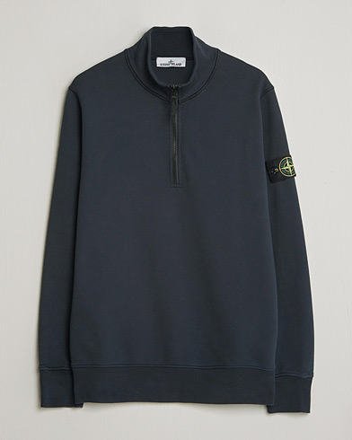 Stone Island Garment Dyed Fleece Half Zip Navy – Sininen