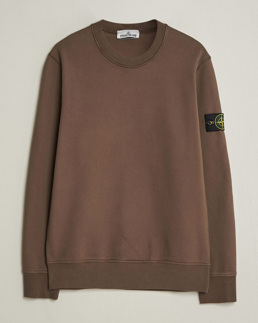 Stone Island Garment Dyed Fleece Sweatshirt Umber – Ruskea