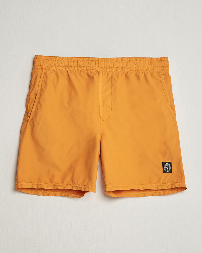 Stone Island Brushed Nylon Swimshorts Tangerine – Oranssi