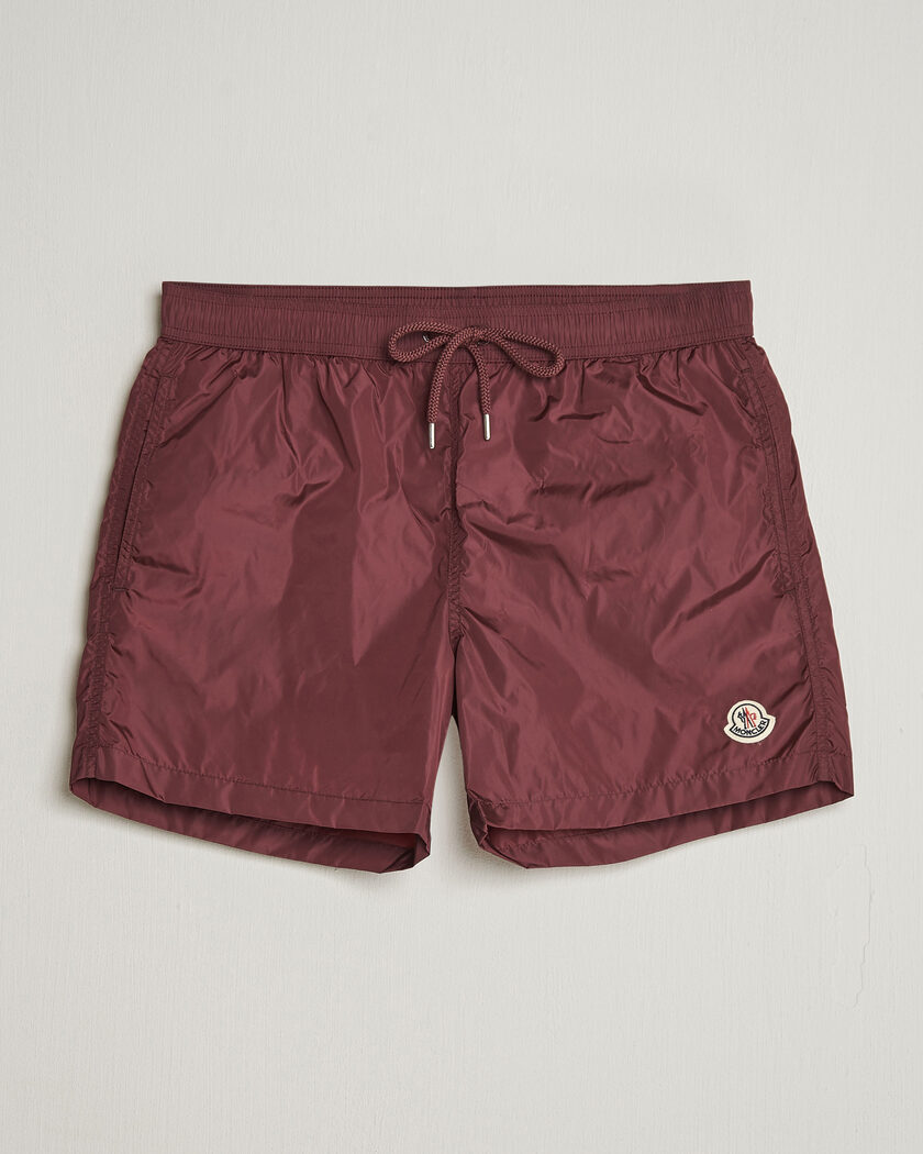 Moncler Nylon Swim Shorts Burgundy – Punainen