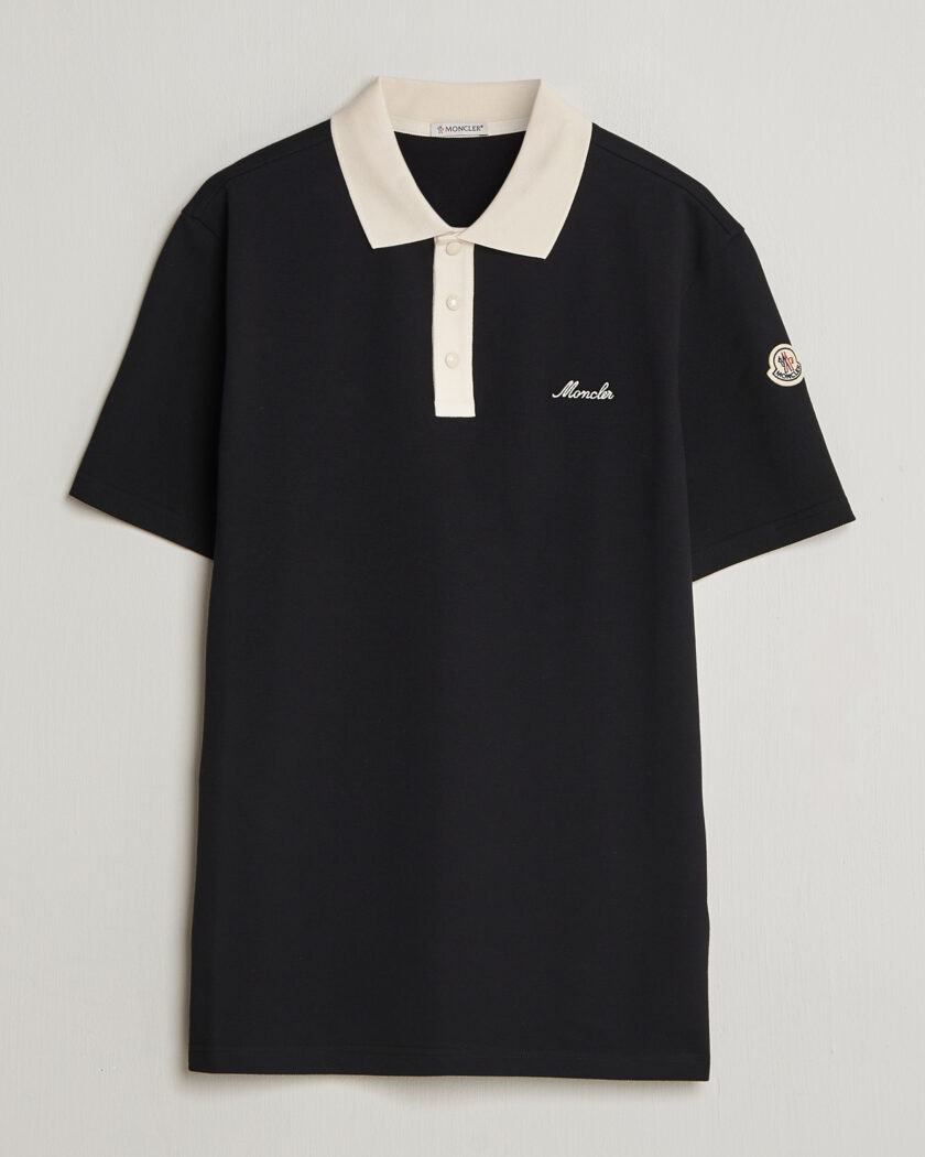 Moncler Signature Logo Polo Black – Musta